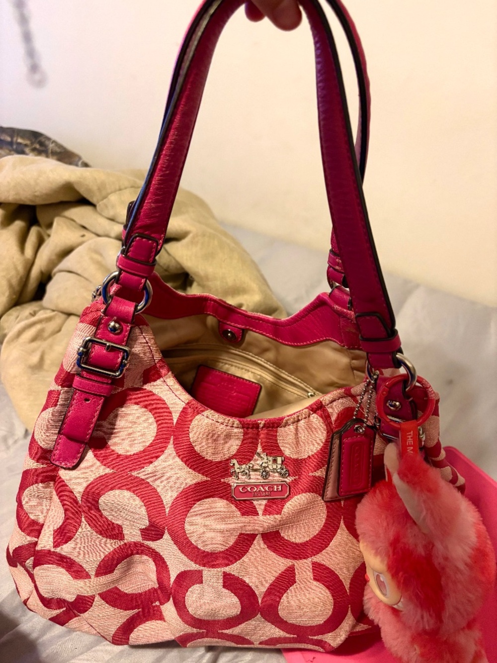 💗 VINTAGE COACH MADISON OP ART SHOULDER BAG 💗